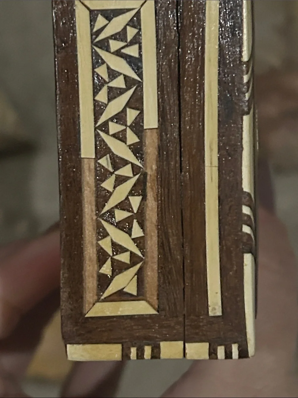Vintage Middle Eastern Marquetry Jewelry Box